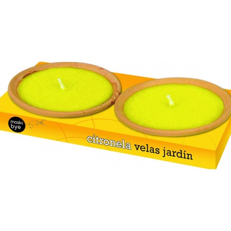 VELA PLATO TERRACOTA  (Pack 2 uds. )