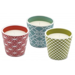 VELA VASO DECORADO VINTAGE