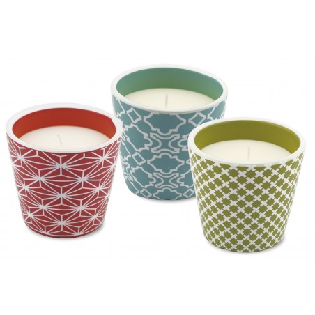 VELA VASO DECORADO VINTAGE