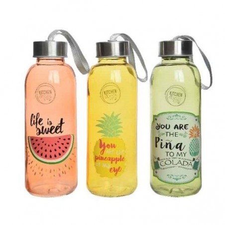 GL DRINKING BOTTLE W LID 3CLAS