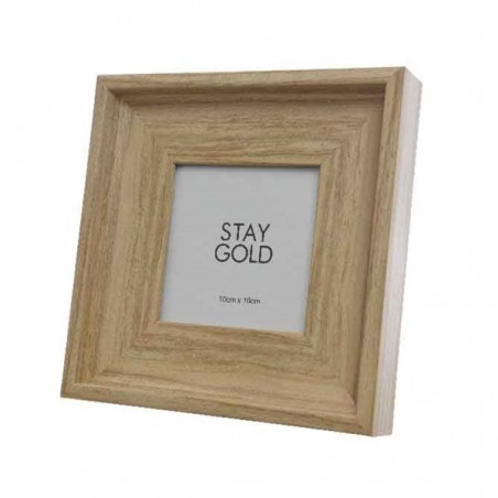PLC PHOTO FRAME WOOD LOOK 18.5x18.5x4cm