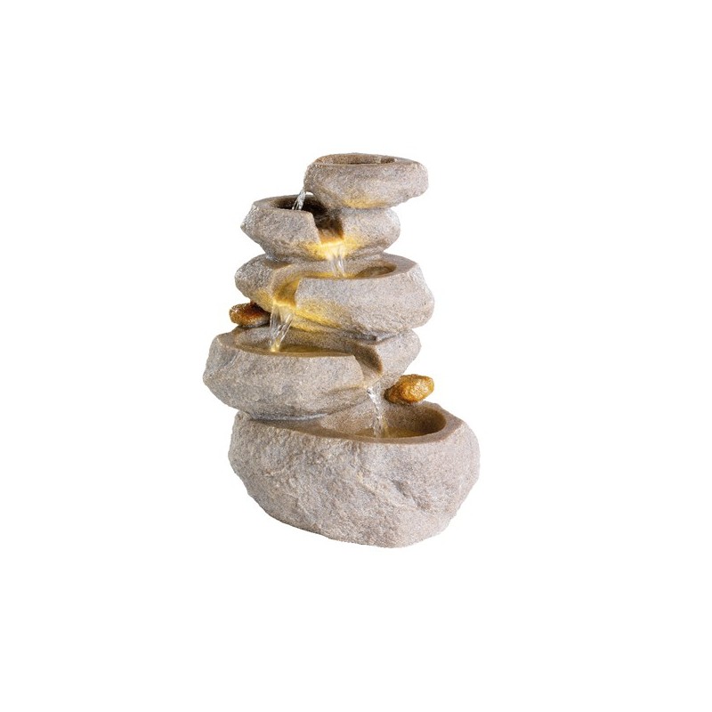 895113 LED POLY ROCK FOUNTAIN INDOOR