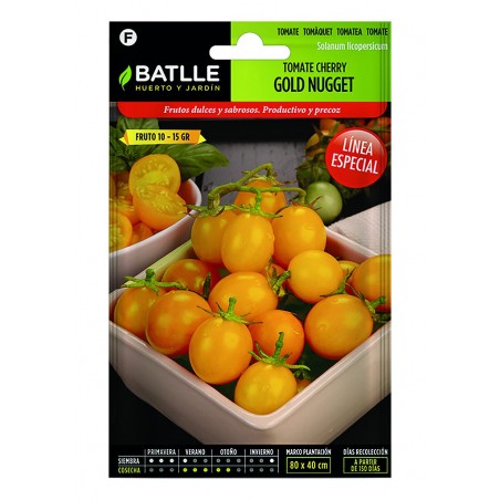 Tomate amarillo cherry gold nugget (semillas) | El Huerto Deitana ®