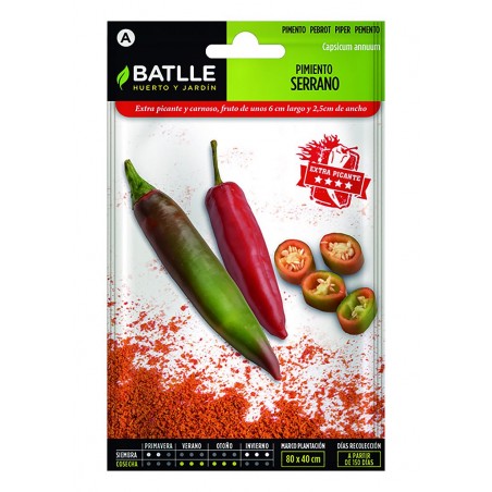 Pimiento serrano (semillas) | El Huerto Deitana ®