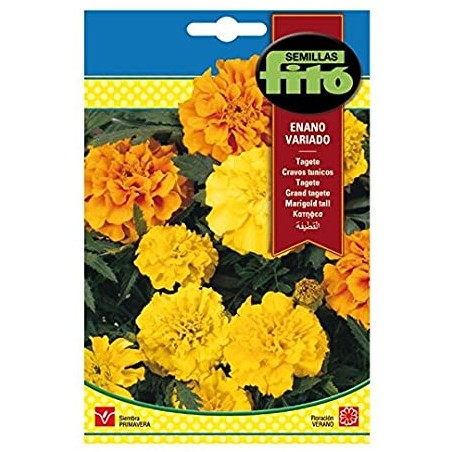 Tagete alto doble variado (Semillas) | El Huerto Deitana ®