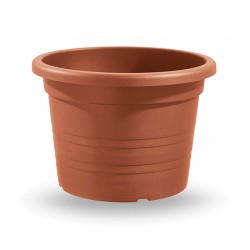 MACETA VASO CILINDRO 27 cm TERRACOTTA
