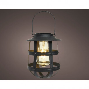 LAMPARA SOLAR COLGANTE DE METAL
