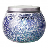 SOLAR TABLE LIGHT GLASS STEADY 4COL ASS