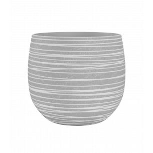 DORIS 16CM GRIS MACETA ARTE