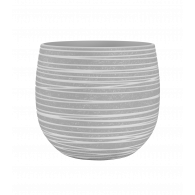 DORIS 16CM GRIS MACETA ARTE