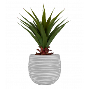 DORIS 16CM GRIS MACETA ARTE