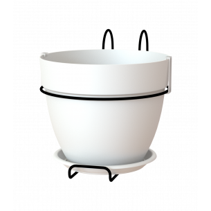 KIT BALCON CAPRI CAMPANA 20CM BLANCO MACETA ARTE