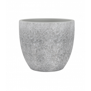 HESTIA 28CM GRIS GRANITO MACETA