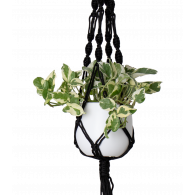 MACRAME SIMPLE NUDO ESPIRAL NEGRO 100CM