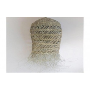 LAMPARA ESPARTO TUBULAR CALADADA 30X80CM