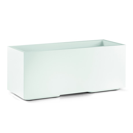 JARDINERA RECTANGULAR MATHERIA 80cm BLANCA