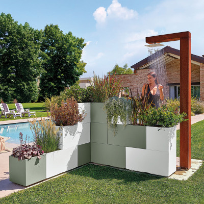 JARDINERA RECTANGULAR MATHERIA 100CM antracita